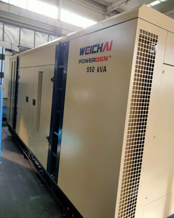 ДГУ 400 кВт Weichai WPG550L8 АД 400 в кожухе