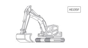 Гусеничный экскаватор XCMG XE135F