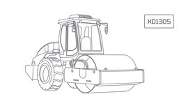 Каток тротуарный двухвальцовый XCMG XD130S