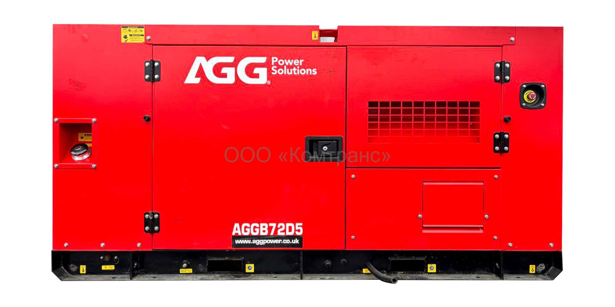 Дизель-генераторная установка (ДГУ) AGG Power B72D5 50 кВт в шумозащитном кожухе